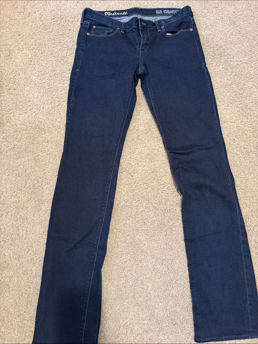 Madewell Women's Deep Indigo Straight Leg Jeans